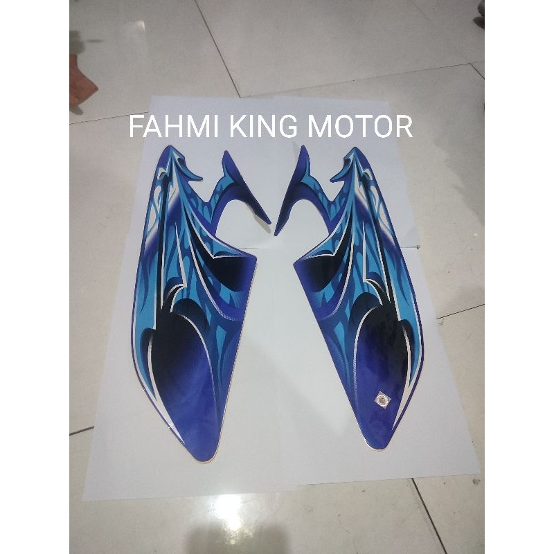 LIST STRIKER STRIPING TANGKI TENGKI RXKING RX KING BIRU 2006 DRAGON
