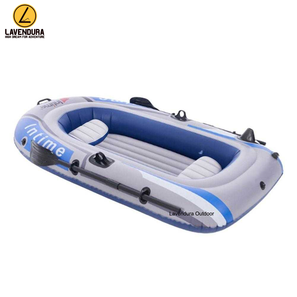 Perahu Karet Mancing Inflatable Fishing Boat 4 Person INTIME 400 Perahu Karet Fishing Boat 4 Person 