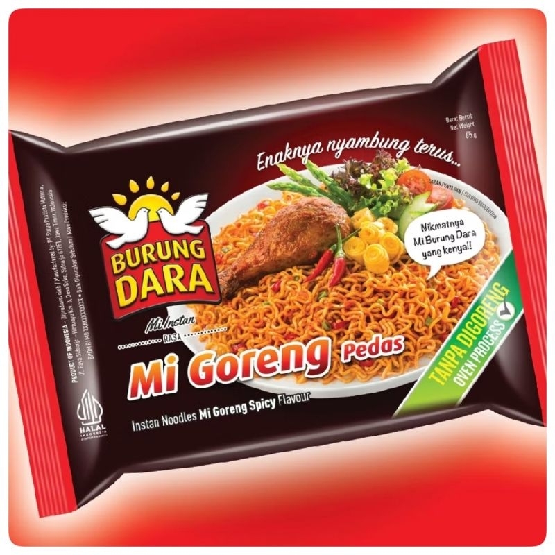 

Mi Instan Burung Dara Pedas & Original