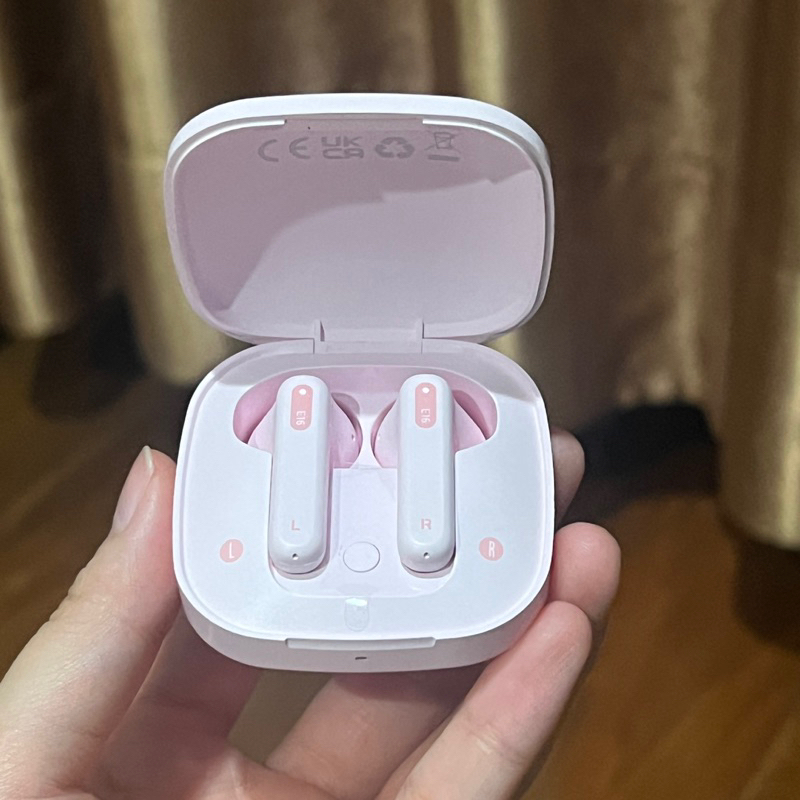 Baseus Bowie E16 TWS Earphone Earbuds Headset Wireless White Pink Muda Baby Pink Preloved Second Bek