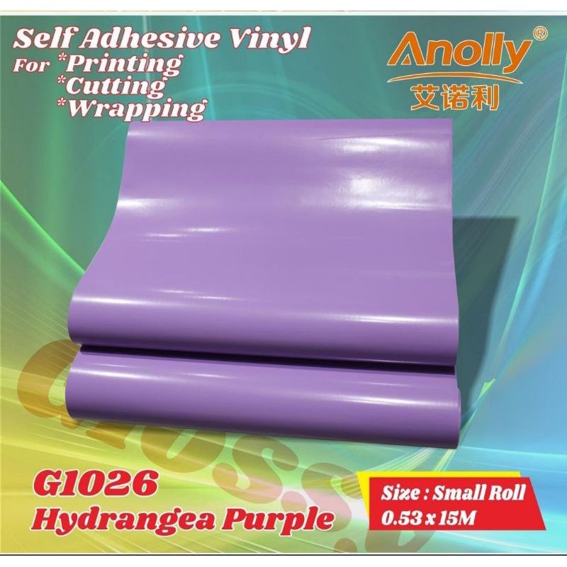 HPL STIKER UNGU MUDA/HPL STIKER POLOS/HPL STIKER HIDRAGEA PURPLE/HPL STIKER UNGU/MUDAH DIPASANG TAHA