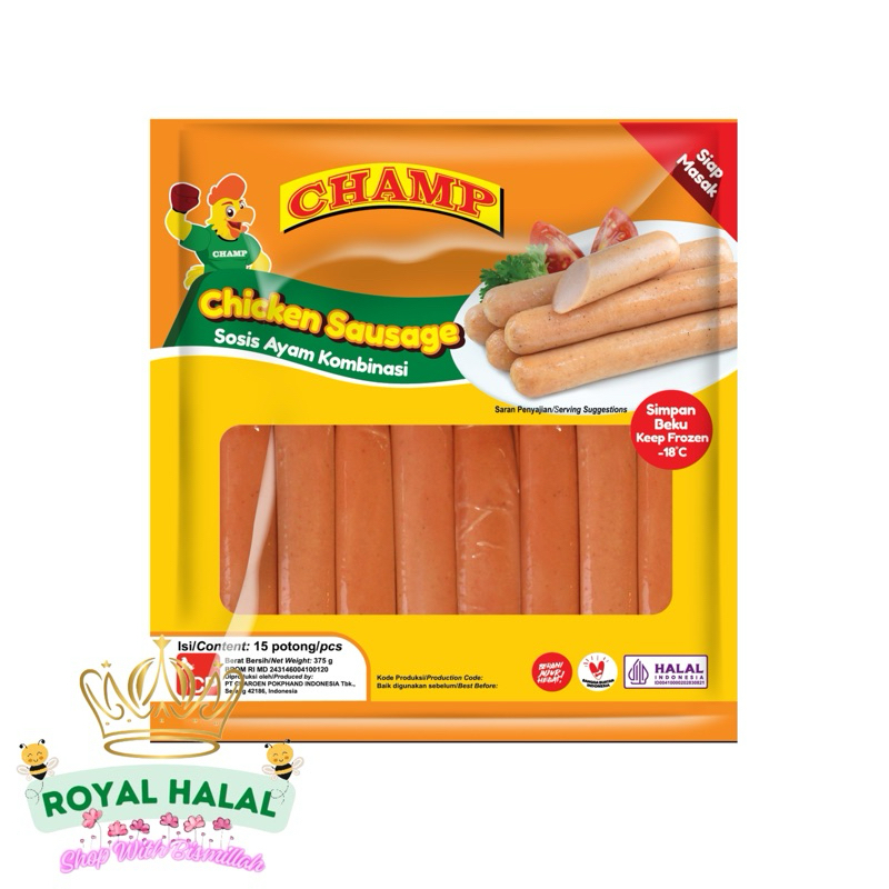 

CHAMP Chicken Sausage Sosis CHAMP 375gr