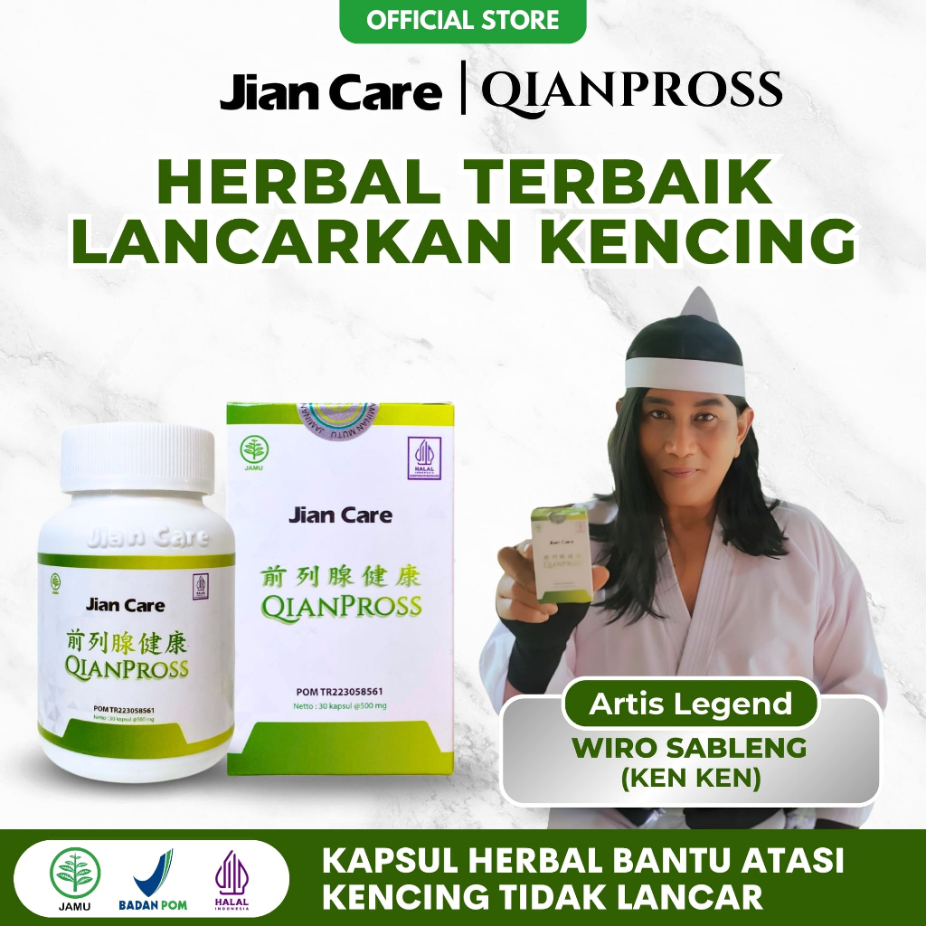 Jian Care Qianpross - Obat Herbal Untuk Meredakan Sering Kencing Prostat