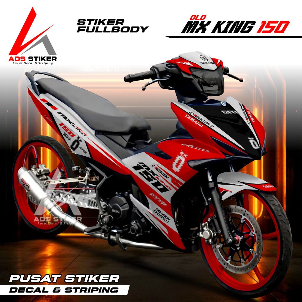 Decal Stiker Mx King 150 Old Exciter - Stiker Yamaha Mx King New 150 Fullbody Motip Ohlins