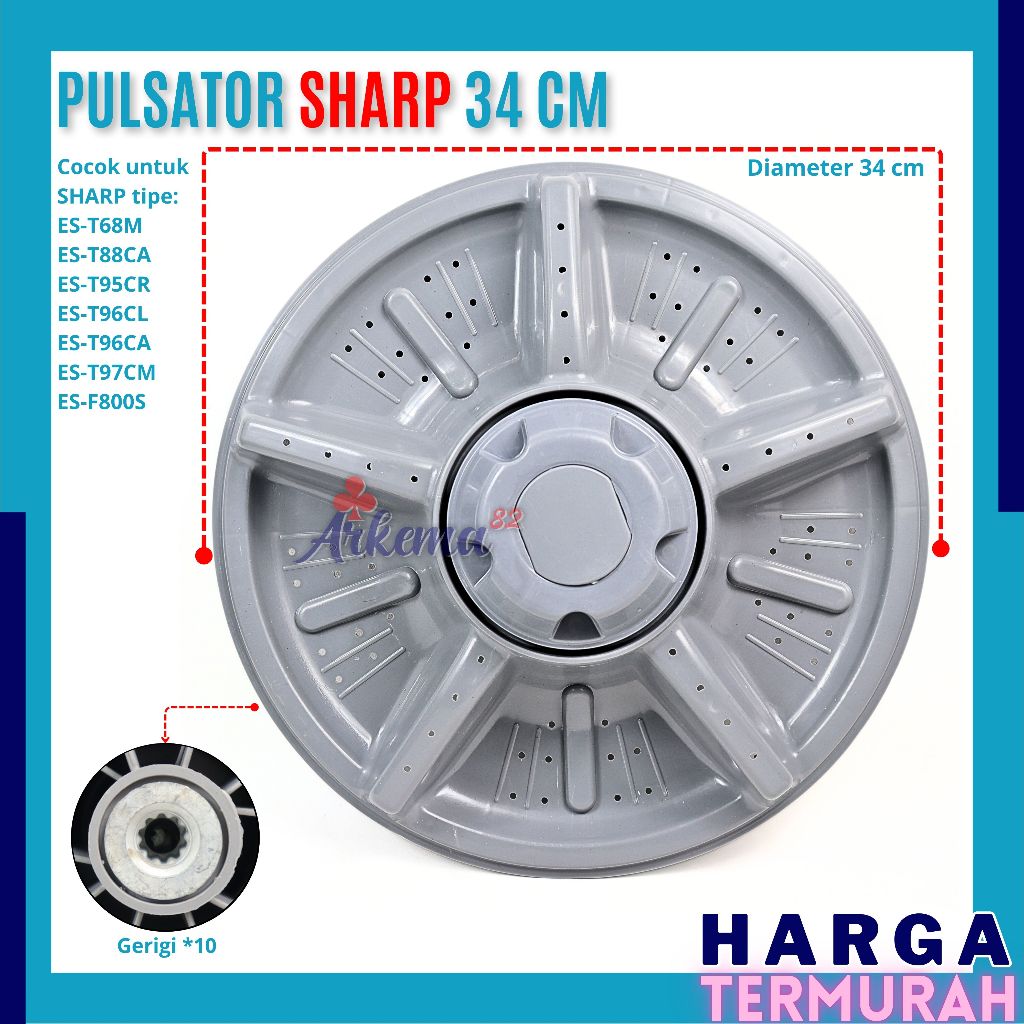 PULISATOR MESIN CUCI SHARP | PULSATOR SHARP | PULLYSATOR MESIN CUCI SHARP 2 TABUNG