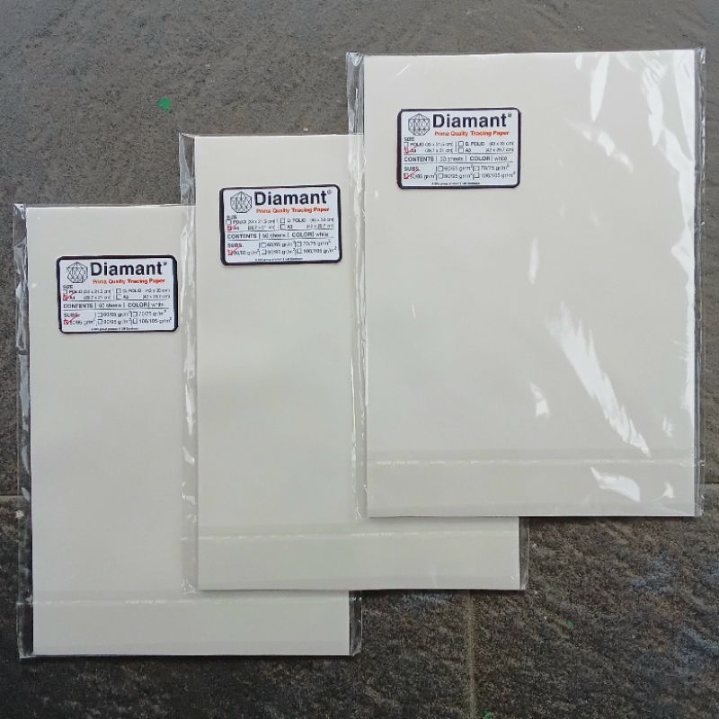 

Kertas Kalkir A4 85 gram Diamant ( 50 Lbr ) [ Orinal ]