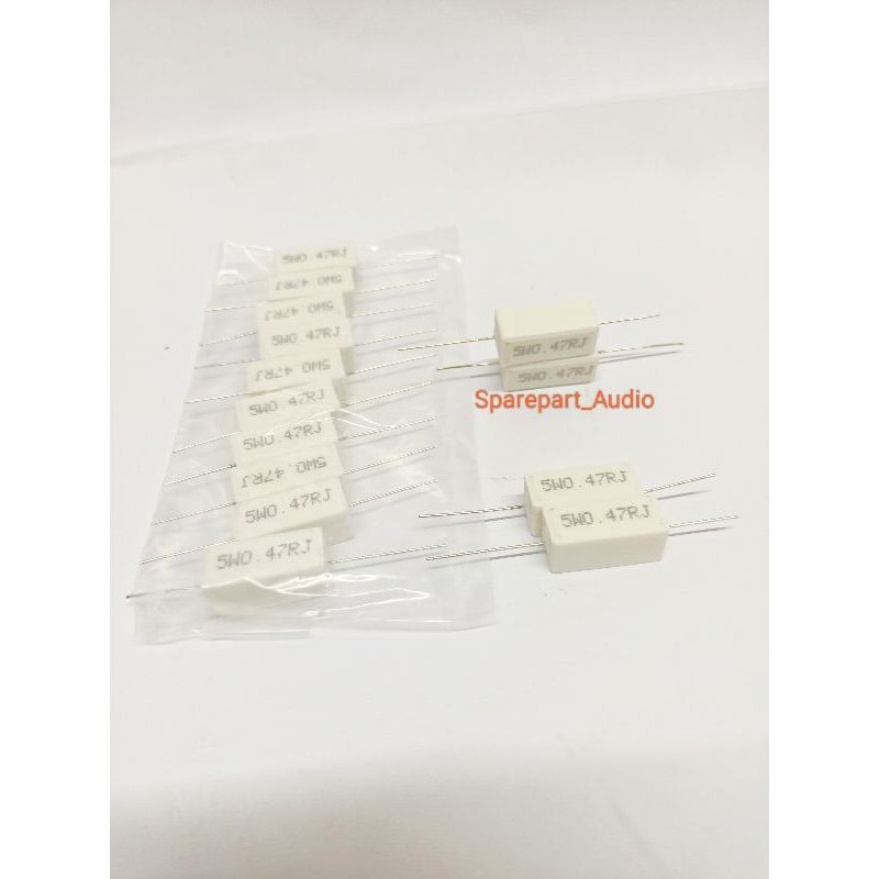 RESISTOR KAPUR 5WATT 0,47ohm