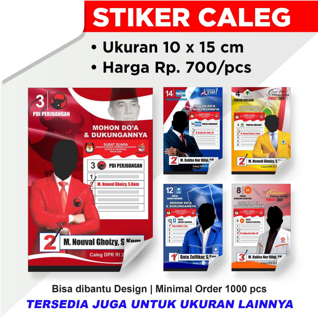 

stiker partai termurah senusantara