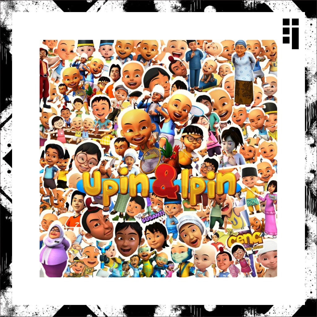 

Stiker Cutting UPIN DAN IPIN Vinyl