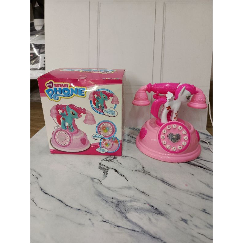 Mainan Anak Phone Little Pony / Mainan Edukasi Anak Telepon-teleponan / Mainan Edukasi Telepon Jadul