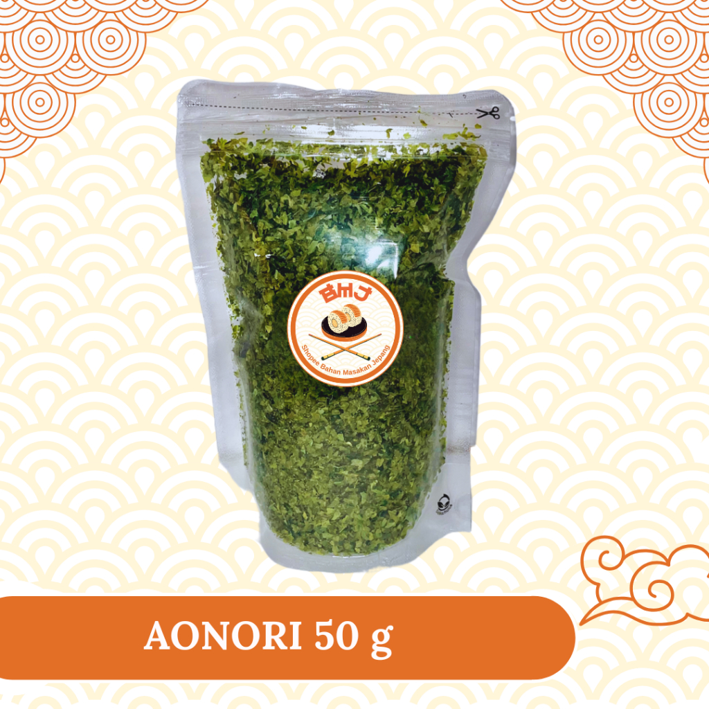 

AONORI Bubuk Nori 50 g │Ao Nori Powder Import Taburan Takoyaki │ Seaweed