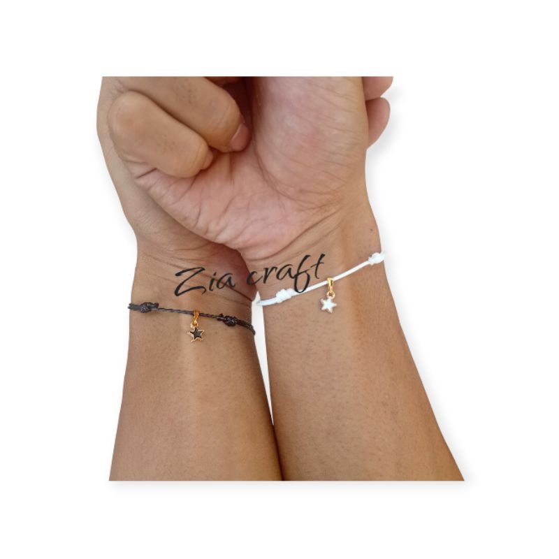 2pcs gelang couple bintang / gelang couple bintang pasangan / gelang couple pasangan