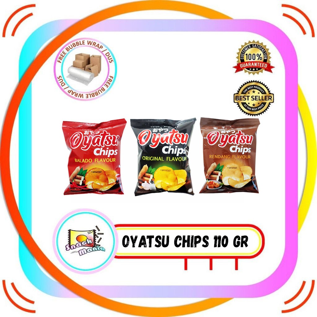 

Oyatsu Cassava Chips Original | Balado | Rendang 110 gr Keripik Kripik Singkong