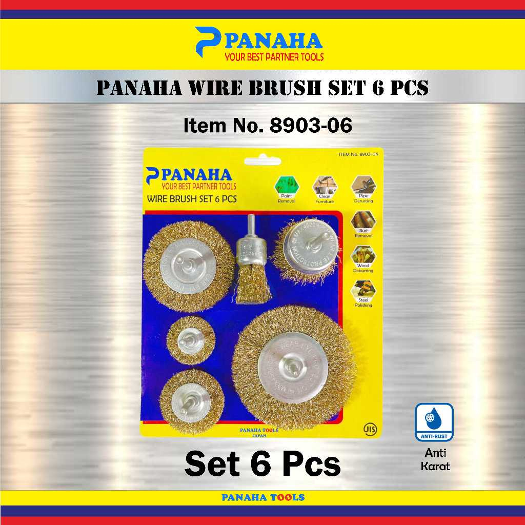 PANAHA Wire Brush Set 8 pcs