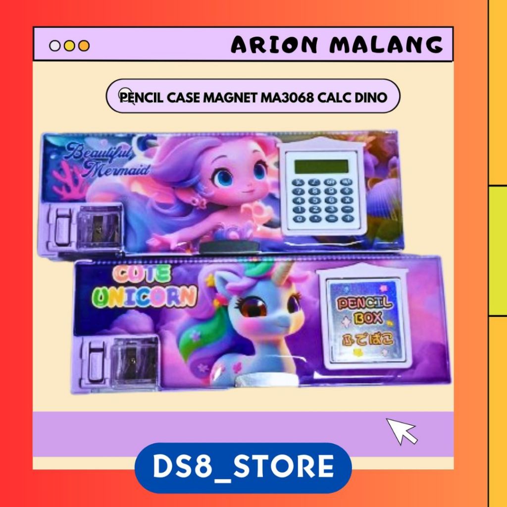 

FANCY PENCIL CASE MAGNET MA3068 CALC DINO