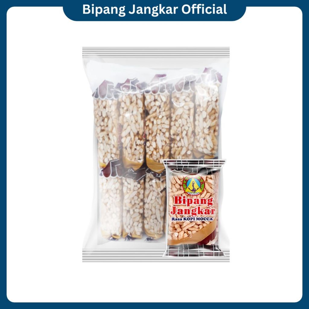 

BIPANG/JIPANG/ PUFF RICE JANGKAR PASURUAN ANEKA BUAH RASA KOPI MOCCA ISI 10 PCS CAMILAN