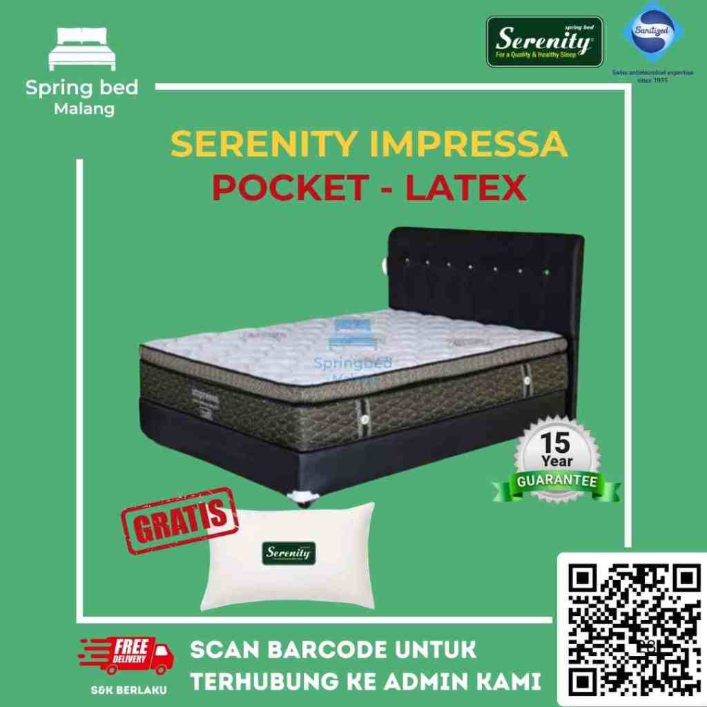 springbed serenity impressa pocket latex by elite springbed