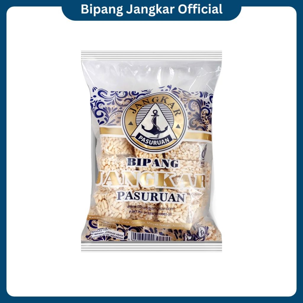 

BIPANG/PUFF RICE/JIPANG JANGKAR PASURUAN PINGGIRAN TANGGUNG RASA ORIGINAL ATAU VANILA ISI 50 PCS