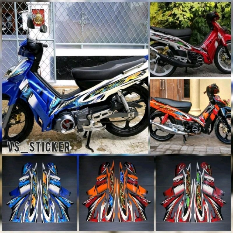 STRIPING LIST STANDART MOTOR YAMAHA FIZR FIZ R FIZR 2005 MERAH OREN BIRU MURAH BERKUALITAS