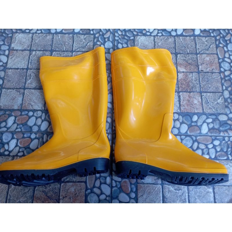 Sepatu boots kuning Sepatu bot sepatu boot Sepatu Karet AP Boot