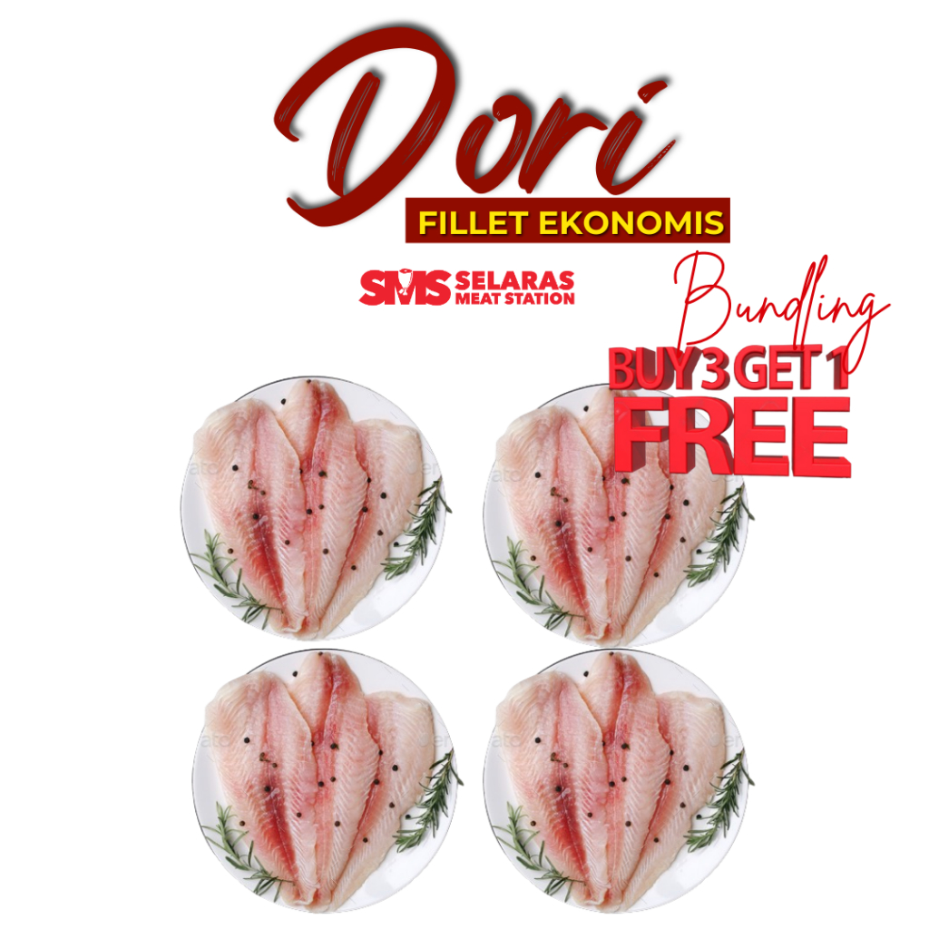 

Paket Hemat Buy 3 Get 1 Dori Fillet Ekonomis Frozen Tangerang Selatan