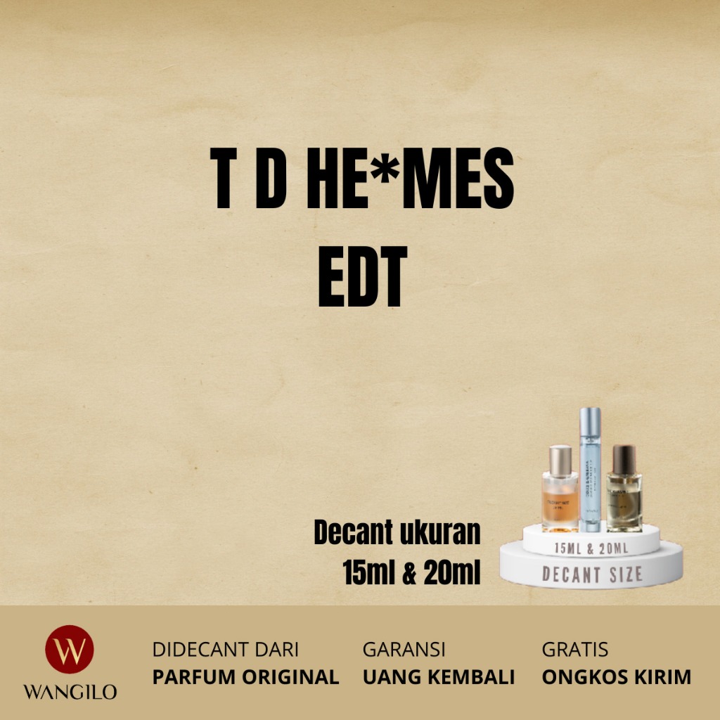 decant 20ml 15ml parfum original Terre de Hermes for men EDT