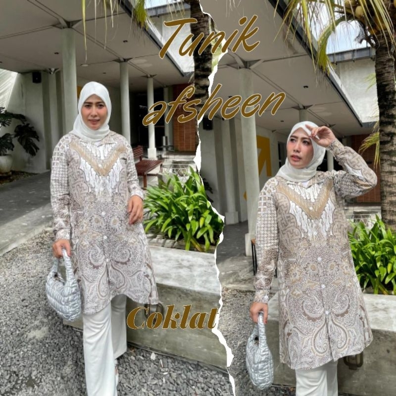 Tunik batik afsheen wanita - Tunik kekinian, bahan katun halus