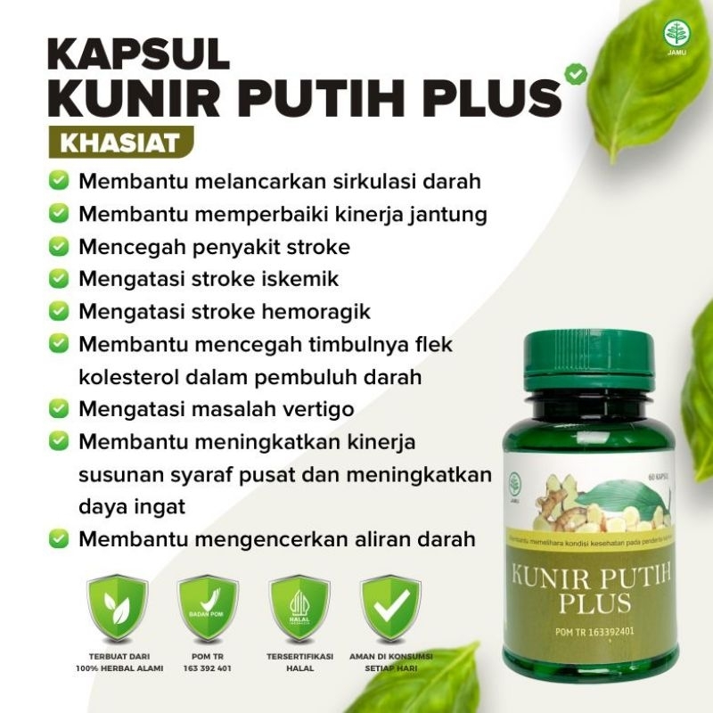 Kapsul Kunir Putih Plus