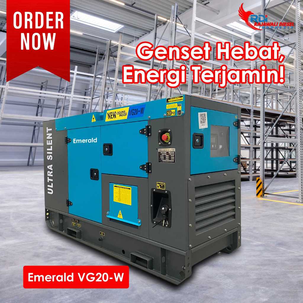 Genset 20KVA EMERALD Ultra Silent