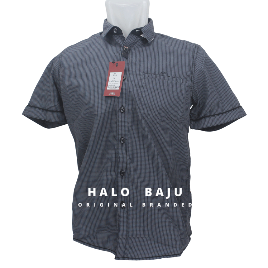 LGS ORIGINAL - Kemeja Casual Pria - Lengan Pende - Motif - Body Fit - JSH.390.S1181F.926