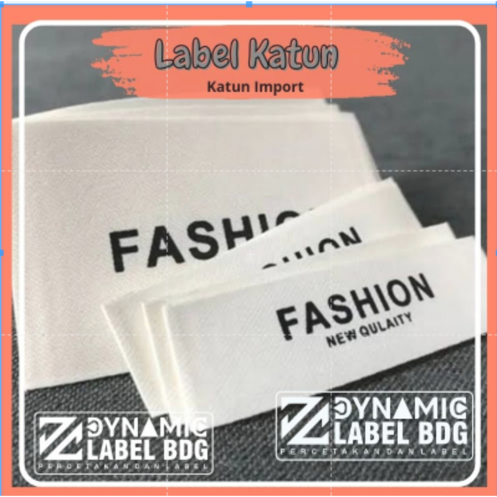 

100pcs free design label baju custom / label nama / label baju / label kerah anti gatal & awet