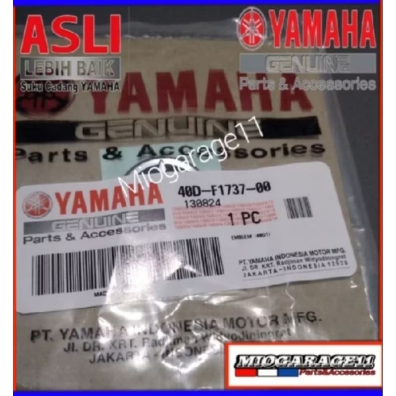 Emblem Logo Yamaha Tameng Depan Yamaha Mio J Aerox New 40D-F1737-00
