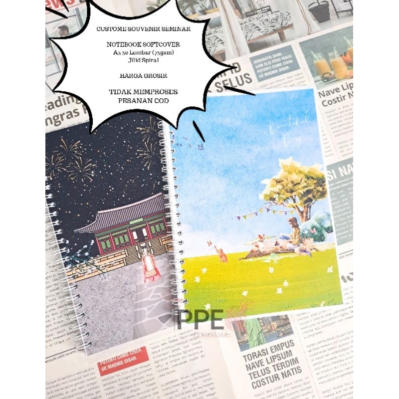 

[NON-COD] Custome Notebook A5 Softcover | Souvenir Seminar Kit (Minimal Order 25pcs)