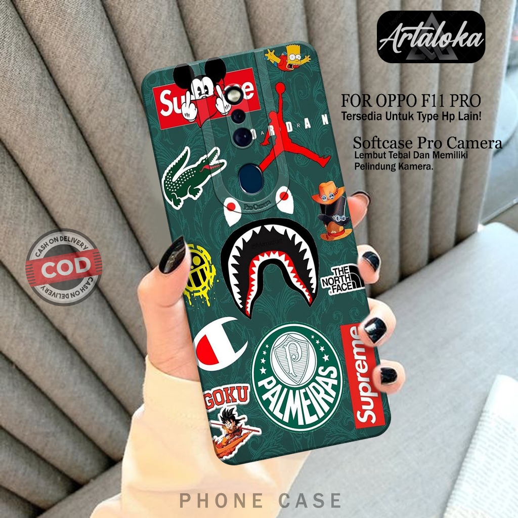 Case Hp Oppo F11 Pro Terbaru - Fashion Case Branded - Softcase Oppo F11 Pro - Casing Oppo F11 Pro - 