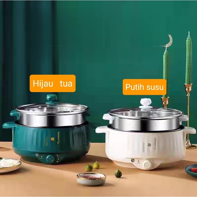 H888 - PANCI LISTRIK SERBAGUNA MX-22A- PANCI LISTRIK UKURAN 2,2L WAJAN PENGGORENGAN ANTI LENGKET