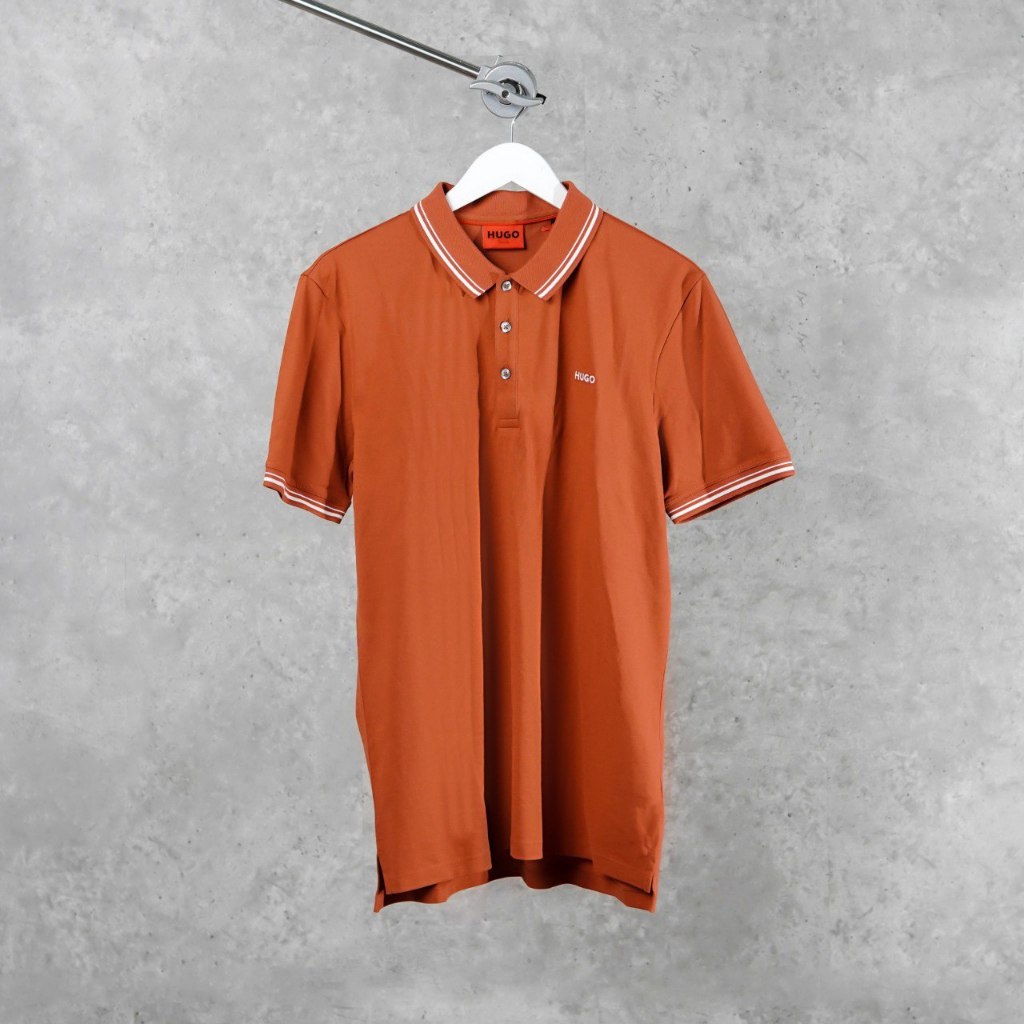 Polo HUGO BOSS HUGO DINOSO WHITE RED POLO 100% ORIGINAL