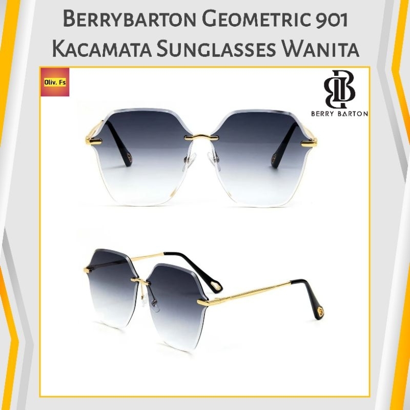 Berrybarton Kacamata Sunglasses Wanita Geometric 901