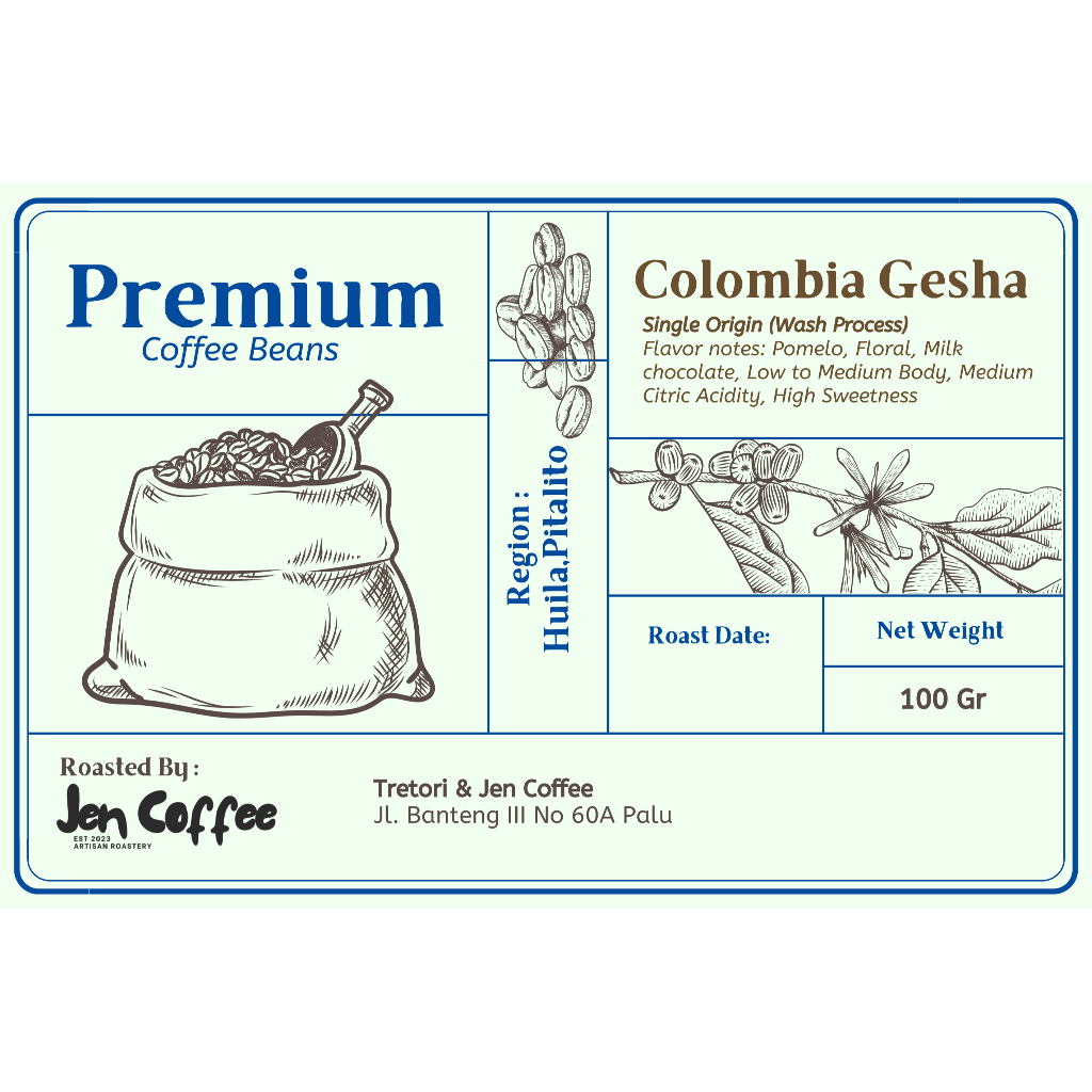 

Single Origin Colombia Gesha Washed