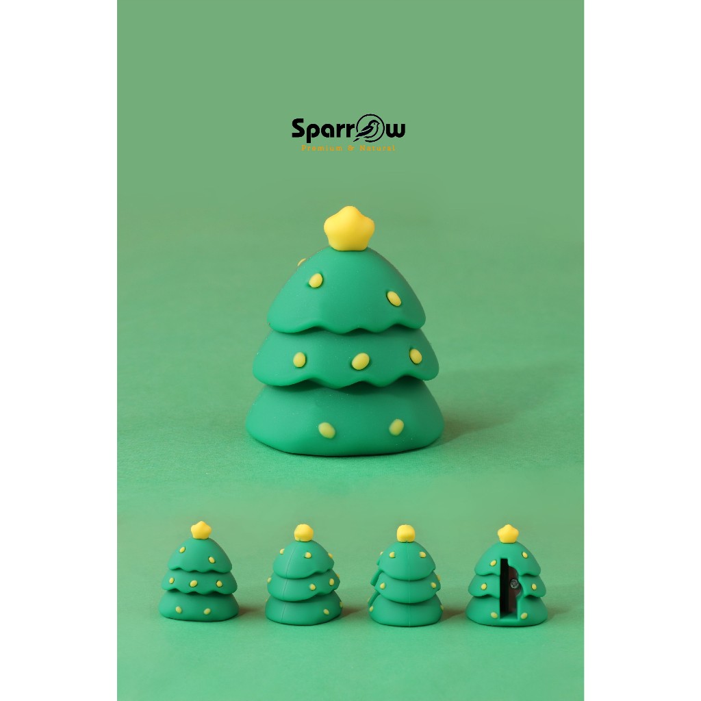 

SPARROW KUKI Rautan Pensil / Pencil Sharpener / Alat Tulis Karakter Lucu Cantik MERRY CHRISTMAS (7127)