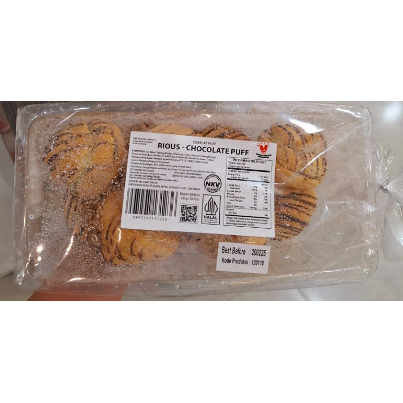 

RIOUS CHOCOLATE PUFF 330GR ISI 10