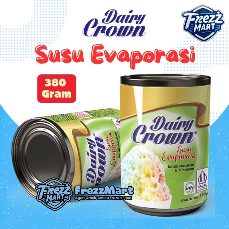 

Susu Evaporasi 380gr Dairy Crown Susu Uapan Sejat Kaleng