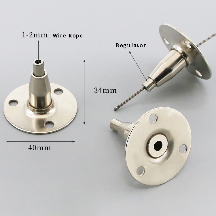 Gantungan Bracket Rak Ambalan Kaca Atas K1/Kawat Seling Sling Baja