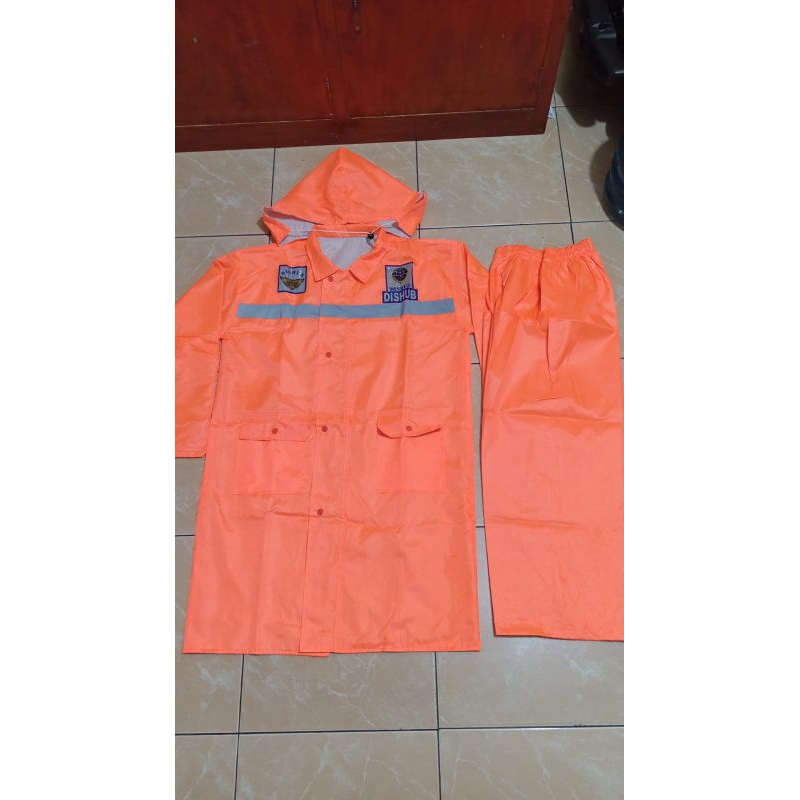 jas hujan dishub /jas hujan jubah dishub satu stel