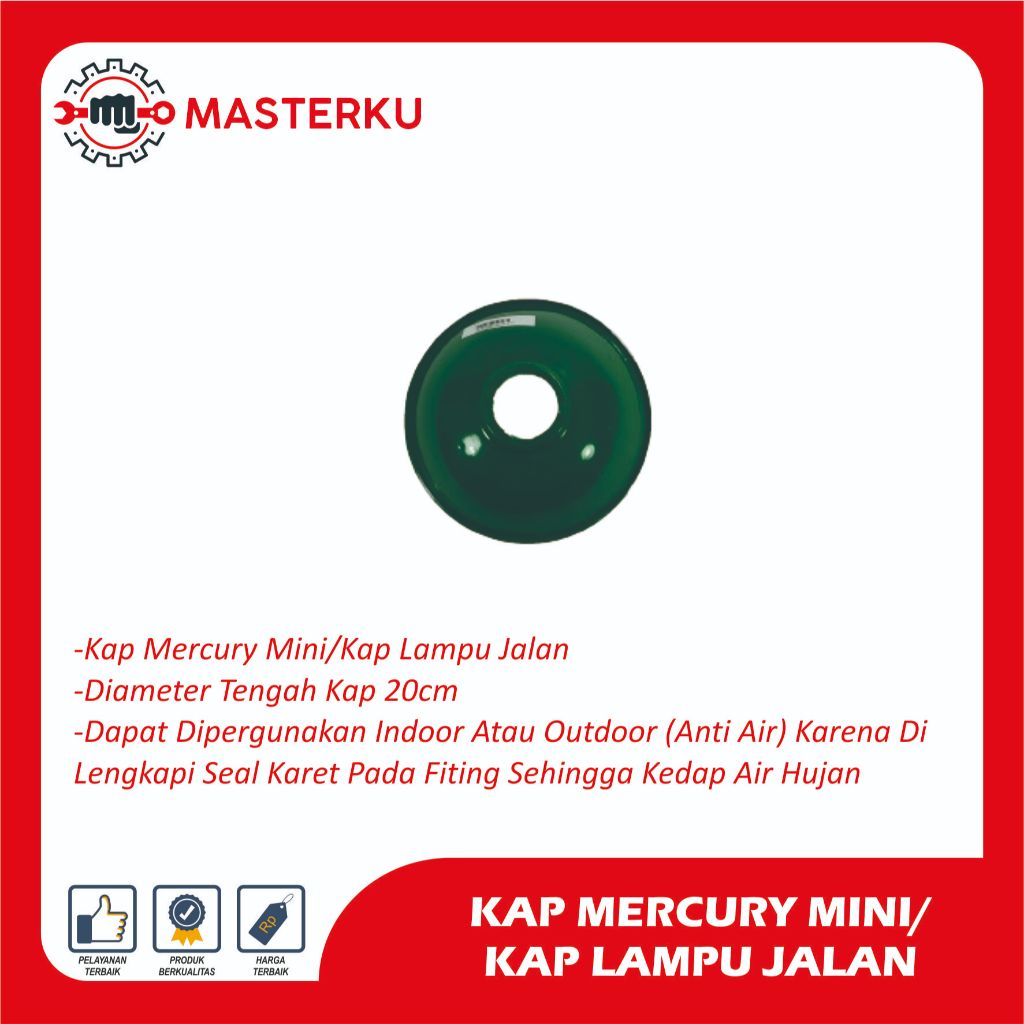 Kap Mercury Mini / Kap Lampu Jalan