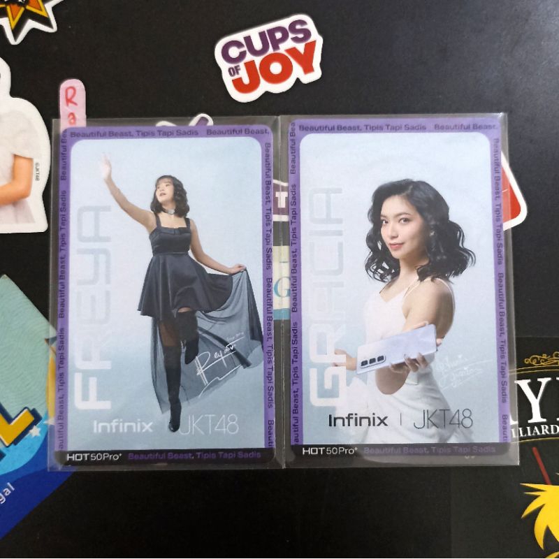 POP SOCKET & PHOTOCARD INFINIX X JKT48 FREYA & GRACIA