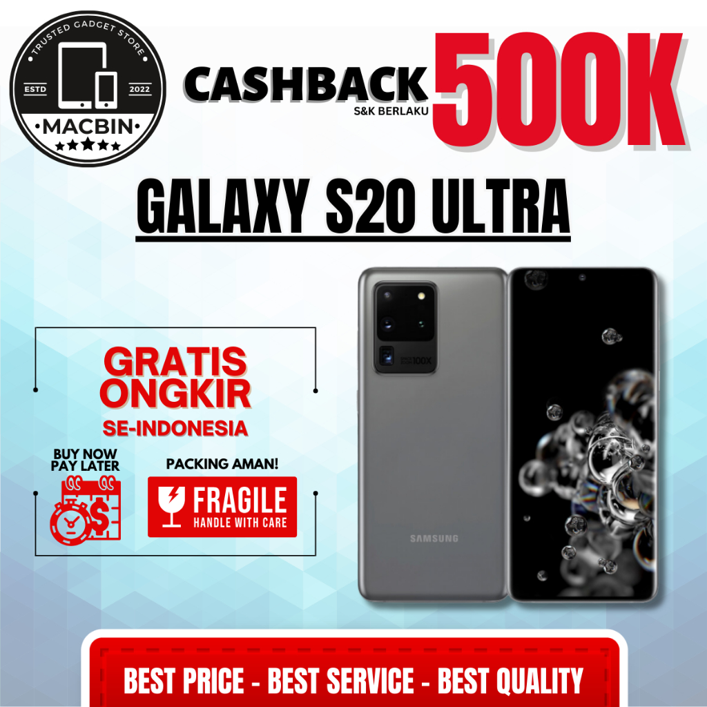 Samsung Galaxy S20 ULTRA 12/128GB Second Original Resmi Sein