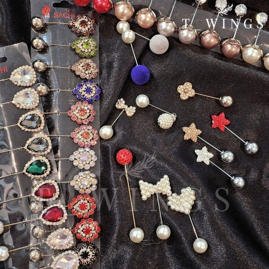 [ TWL_01 ]Tuspin Mutiara Perata Fashion Wanita / Tuspin Hijab Fashion Hijab / Tuspin Korea Fashion T