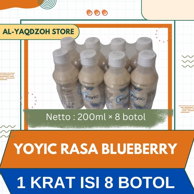

YOYIC | Minuman Susu Fermentasi | Blueberry 200ML | isi 8 Botol
