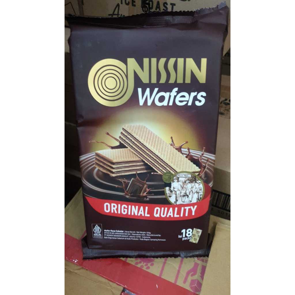 

Nissin Wafers Coklat 325 gr isi 18 Packs Barcode 8994251001911