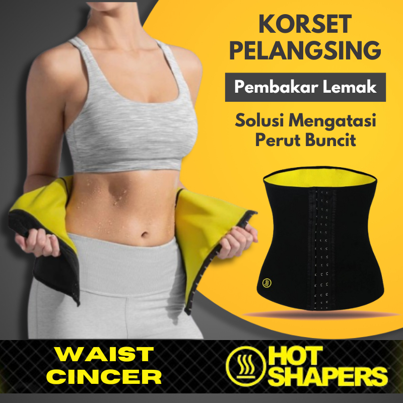 Hot Shapers Korset Pelangsing Perut Buncit Korset Pembakar Lemak Hot Shapers Original